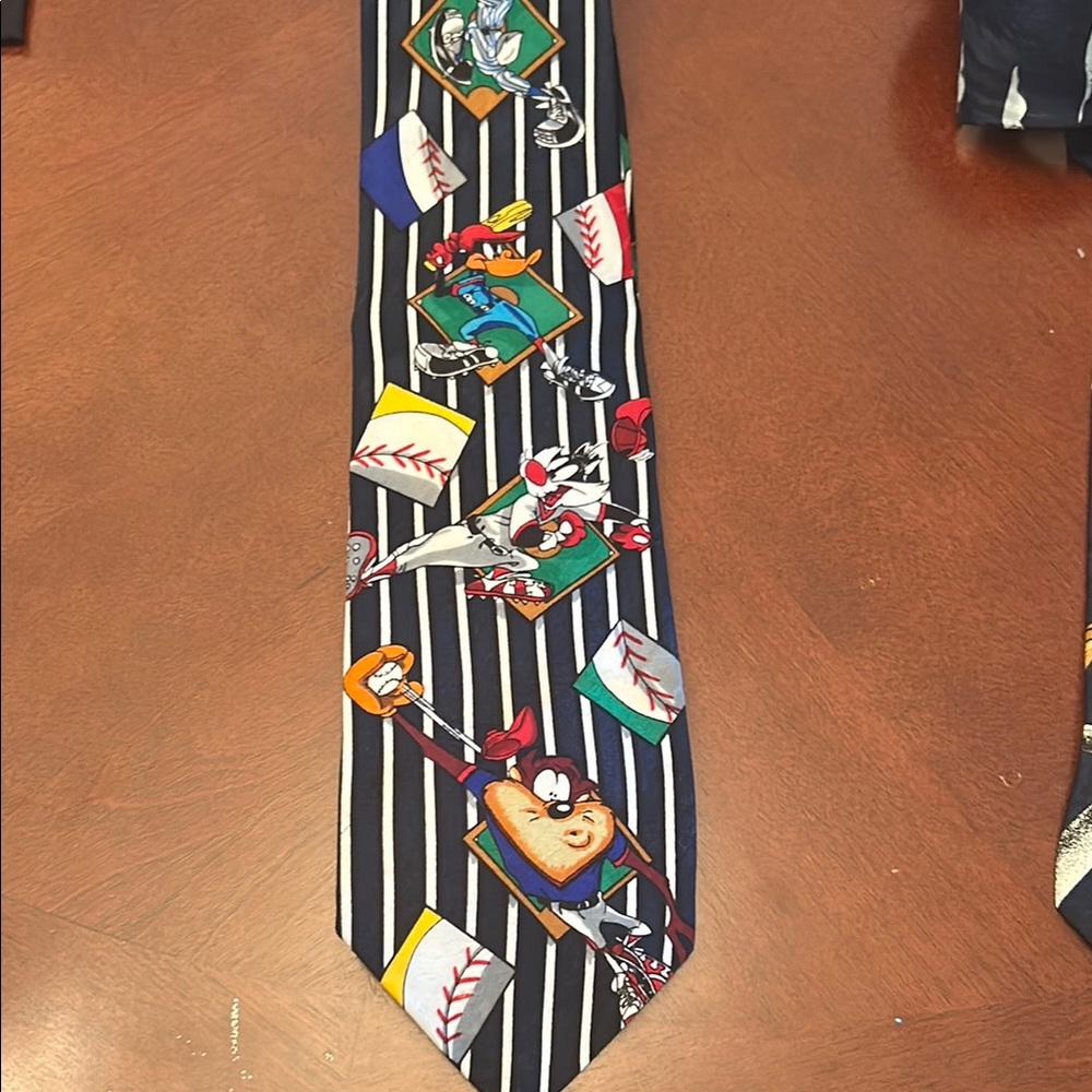 Vintage Warner Bros. Baseball Tie